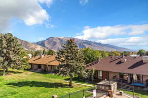 View of mountain background