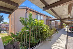 View from parking lot