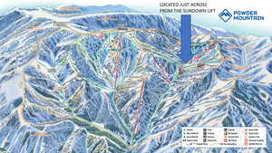 Detailed view of a mountainous background