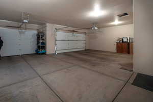 Garage with baseboards