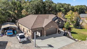 Aerial view of property and surrounding area
