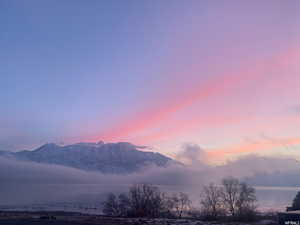 Mountain view with a nearby body of water