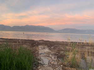 Water view with mountains
