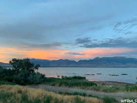 Water view with a mountain backdrop