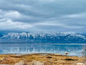 Water view featuring a mountain backdrop