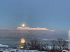 Water view featuring a mountainous background