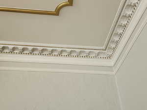 Detailed view of ornamental molding