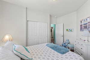 Bedroom featuring a closet