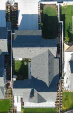 View from above of property