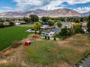 Mountain view with nearby suburban area