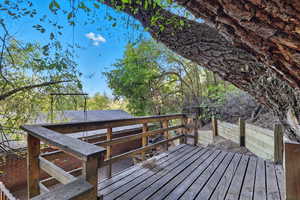 View of wooden terrace