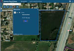 Map / location featuring property boundaries highlighted