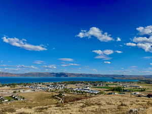 Water view featuring a mountainous background