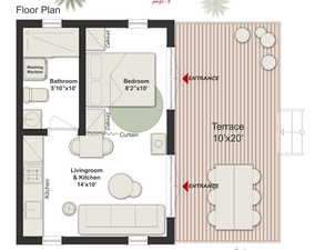 View of room layout