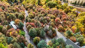 View from above of property