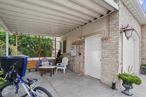 View of patio or carport for additional parking