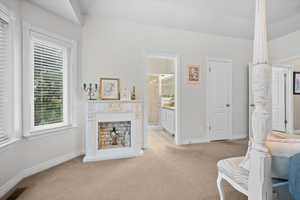 Electric Fireplace not included.