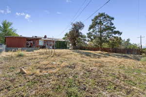 View of backyard