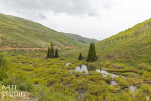 View of mountain background