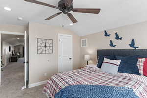 Upstairs bedroom is quiet and cozy!