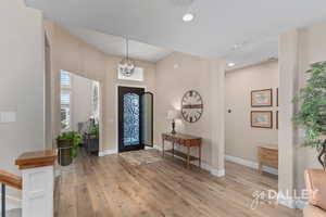 There is a screen on the front door that can be opened to let in fresh air.