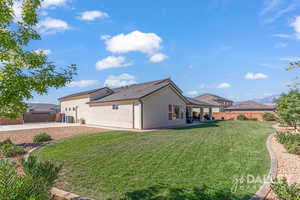 The expansive, lush green grass is begging to be played on!