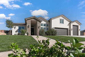 The house and the landscaping look great all the way to the street!