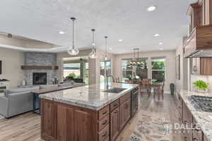 Coming from the garage and pantry area into the side of the kitchen.