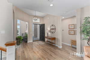 Looking back to the front door from the living space, you can see how inviting it is.