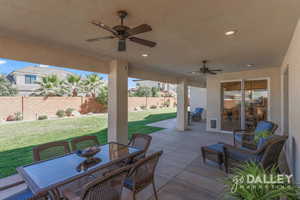 Large outdoor dining area so the party can seamlessly continue from the inside out!