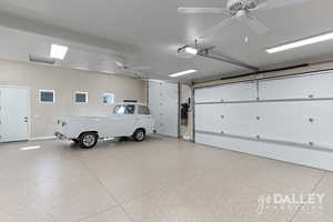Epoxy floors, ac/heat, clean and oversized. This garage is the garage of your dreams!