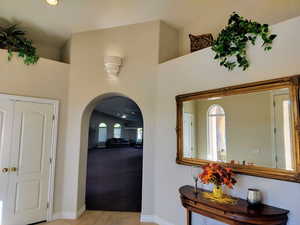 Exterior Front Entrance Foyer leading to the Event Center Room