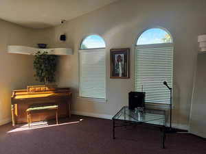 Piano and Portable Sound System in the Event Center