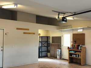 Garage Storage Space and Workbench