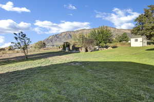 View of mountain background