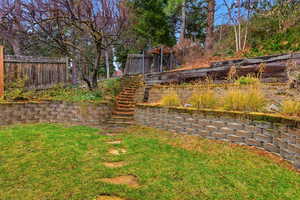 View of yard with stairs