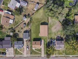 Aerial view of residential area