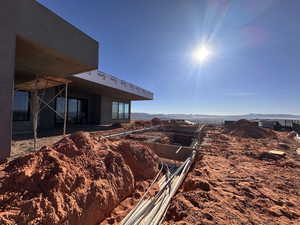 View of yard with a patio