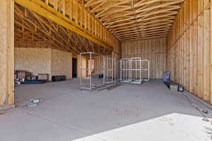 Miscellaneous room featuring a high ceiling