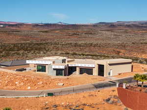 Mountain view with a desert landscape