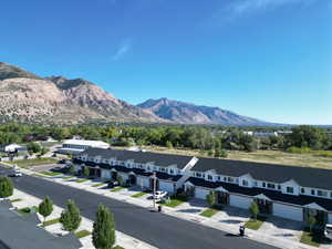 Mountain view with nearby suburban area