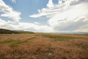 View of local wilderness featuring rural landscape and a mountain backdrop