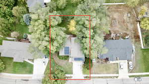 View of property location with property parcel outlined