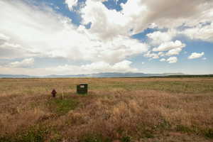 Mountain view with rural landscape