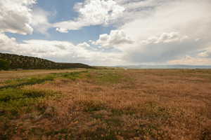View of mountain background with rural landscape