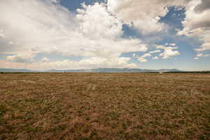 View of grassy yard featuring a rural view and a mountain view