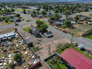 Aerial view of residential area