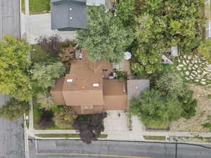 View from above of property