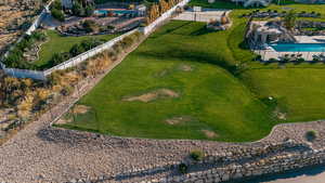 Bird's eye view of Baseball Field!!!  Also the small hill is perfect for sledding in the Wintertime!!!