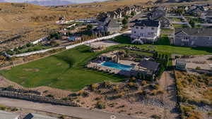 Aerial perspective of Amazing 1 ACRE Backyard!!!